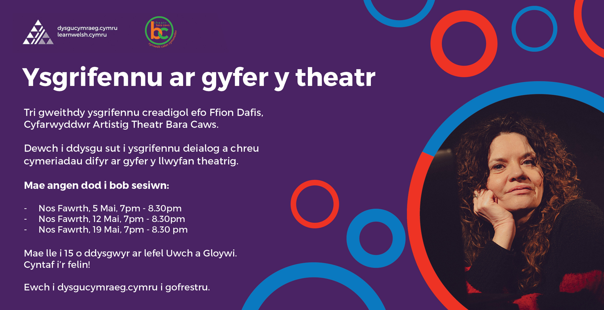 Creative writing workshops with Ffion Dafis